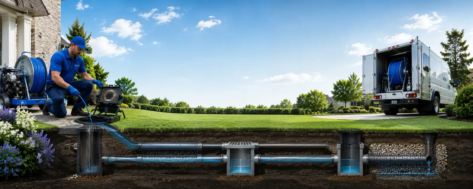 Outdoor drain cleaning information for Waterville, IA